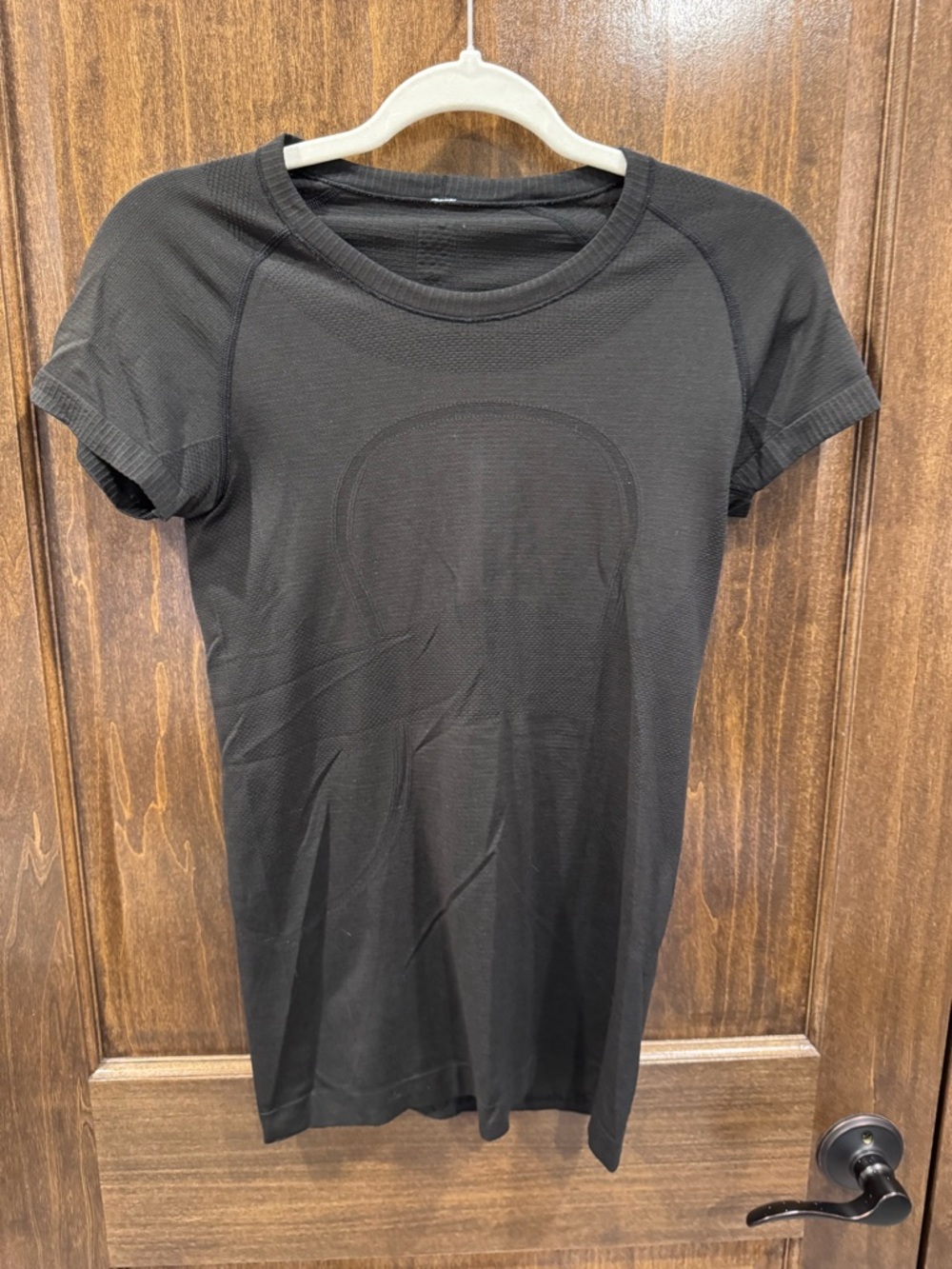 lululemon athletica Black Short Sleeve Crewneck Tee